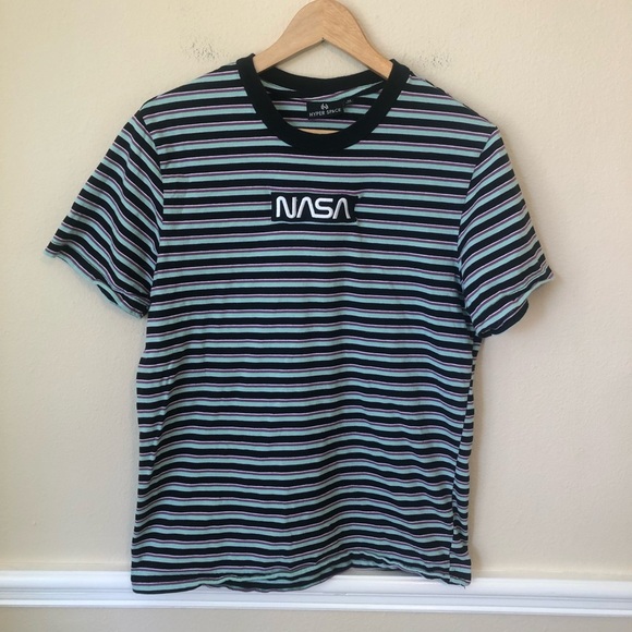 Graphic NASA Striped T-Shirt - Picture 7 of 7